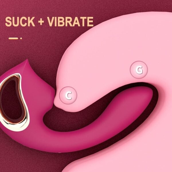Fashion G-spot Sucking Vibrator Stick