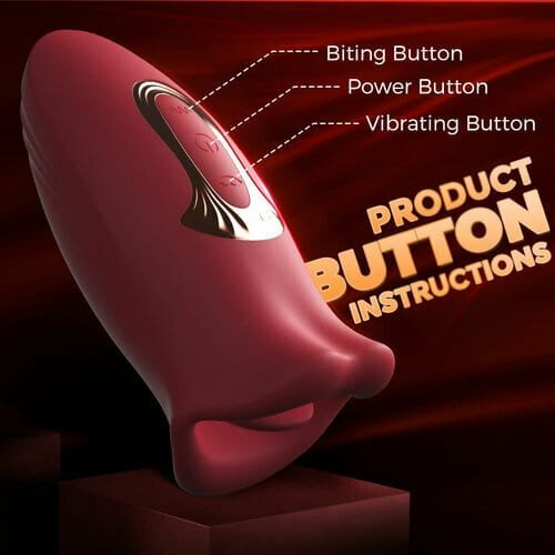 Women's Nipple & Clitoral Vibrator with 10 Biting & 10 Vibrating Modes