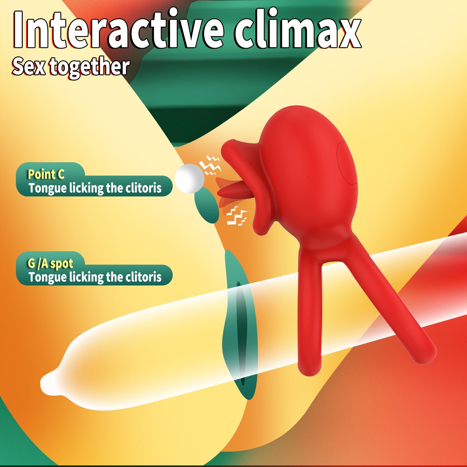 Vibrating cock ring clitoral stimulator app control