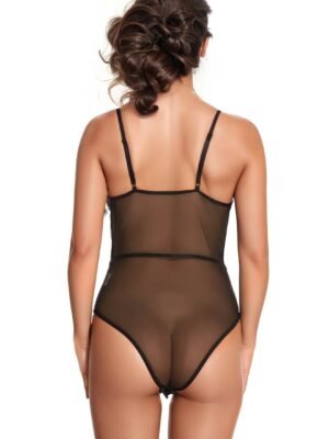 Lacy Cage Teddy Lingerie