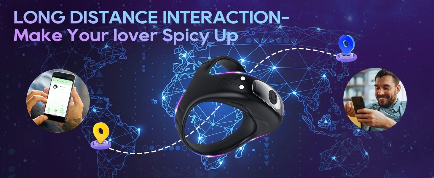 Vibrating Cock Ring with APP