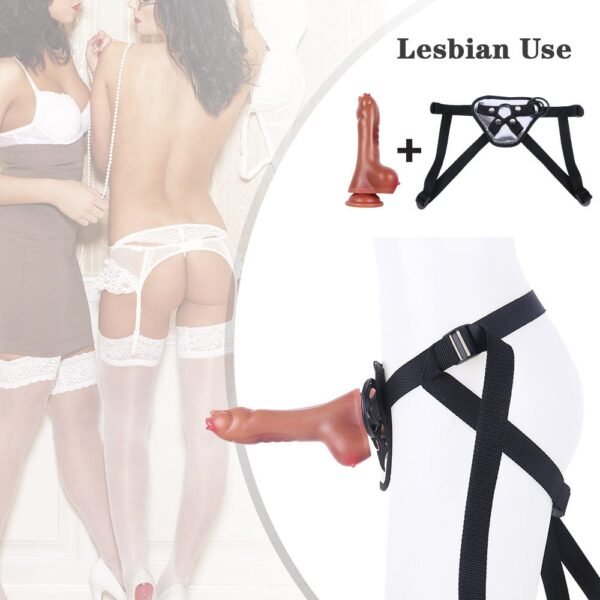 7.68 Inch Soft Manual Dildo with Double Breasts