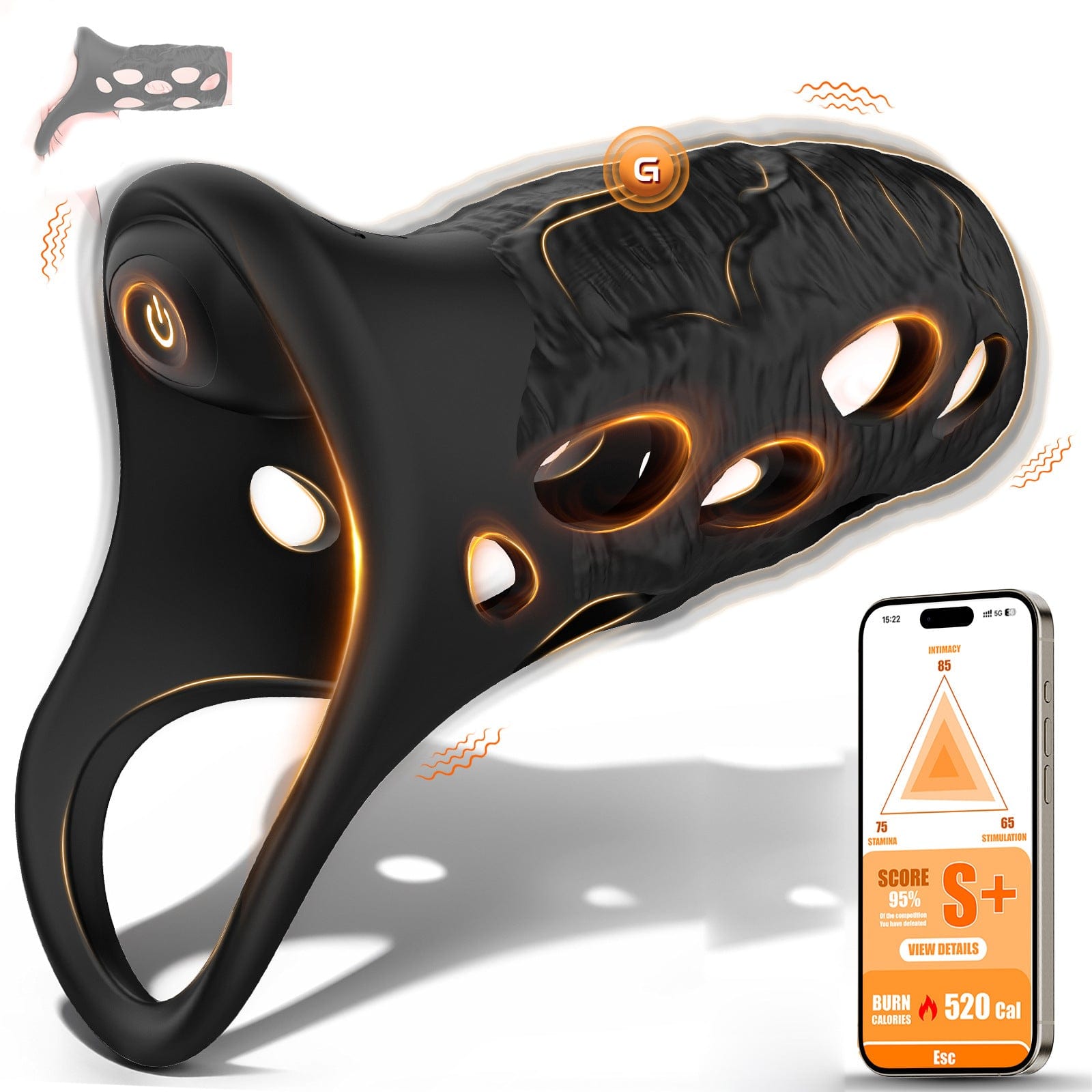 App Controlled Waterproof Male Vibrator with 10 Modes - Focused on Sex |  Handmade with Love