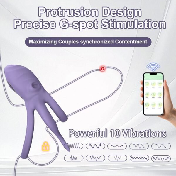 Anello per il pene a eiaculazione ritardata con controllo APP wireless