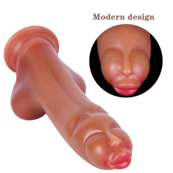 7.68 Inch Soft Manual Dildo with Double Breasts