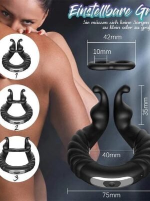 vibrating dual penis ring
