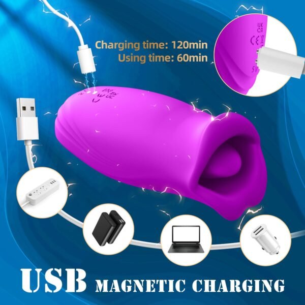 Women's Nipple & Clitoral Vibrator with 10 Biting & 10 Vibrating Modes