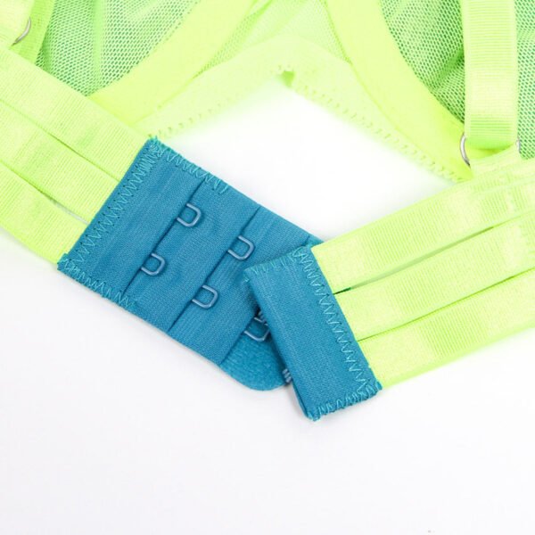 طقم حمالة صدر ورباط دانتيل نيون