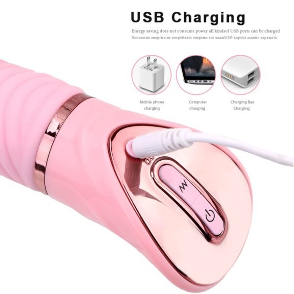 여성 G스팟 및 자위를 위한 10단 혀 진동기