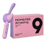Monster Av Bâton Vibrant 3 En 1 Bâton Tête Chauffant Stimulateur Point G App Télécommande