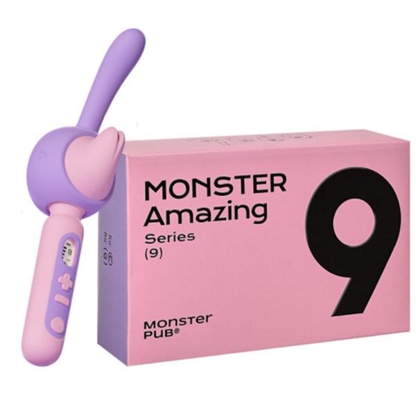 Monster Av Bâton Vibrant 3 En 1 Bâton Tête Chauffant Stimulateur Point G App Télécommande