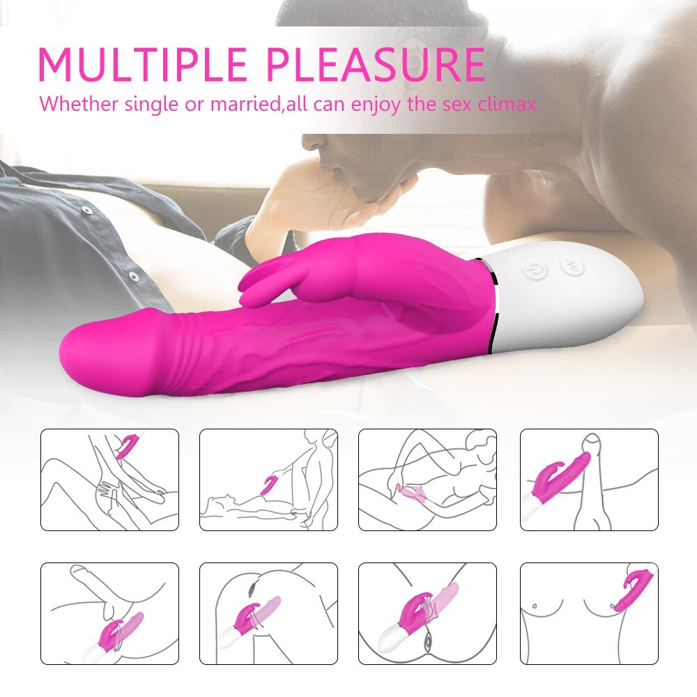 dual stimulation rabbit vibrator