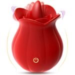 10 Speed Rose Vibrator with Tongue Licking Function