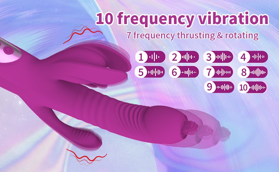Trident 4-in-1 heating telescopic vibrator