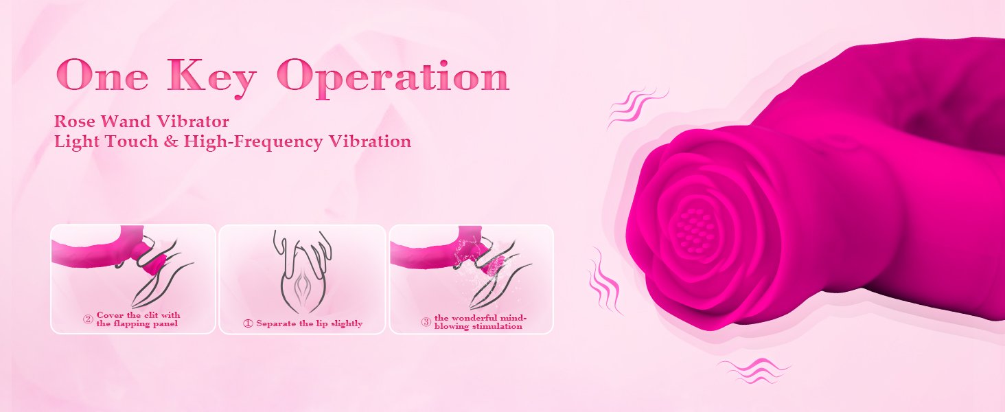 dildo vibrante a doppia estremità della rosa 10 modalità