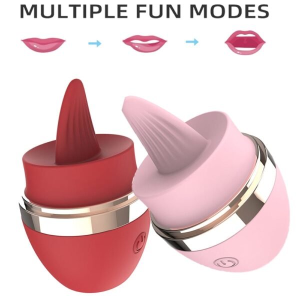 10-Mode Licking Tongue Egg Vibrator - Medical Silicone