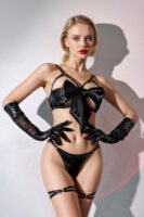 サテンリボンブラ＆ショーツ