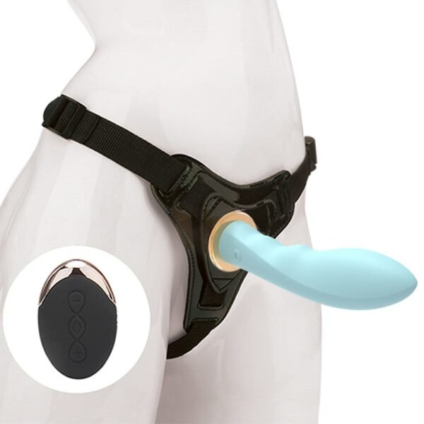5.51 inch Wireless Remote USB Rechargeable Strap-On Dildo
