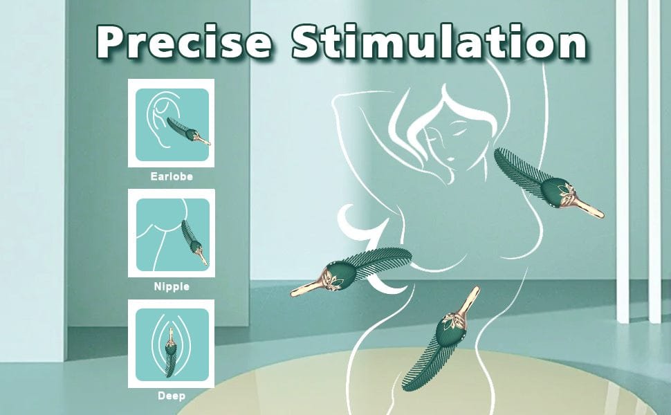 Peacock Feather Clitoral Stimulator