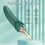 Peacock Feather Clitoral Stimulator Body Massager with 10 Vibration Modes